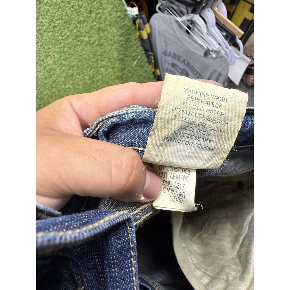 Abercrombie & Fitch Jeans Mens 32x32 Button Fly Dark Vintage Wash 1892 Tkcm31